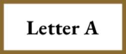 Letter A illustration — Fafi dream number glossary